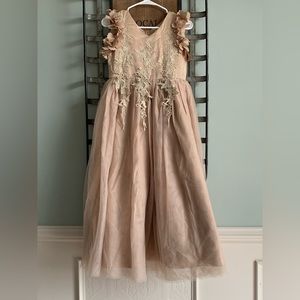 Size 12 gold/tan Trish and Scully dress